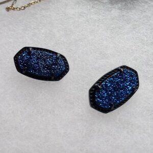 Kendra Scott Blue Sparkle Earrings